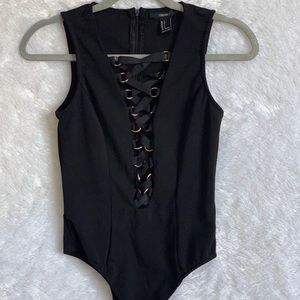 Lace-Up Bodysuit